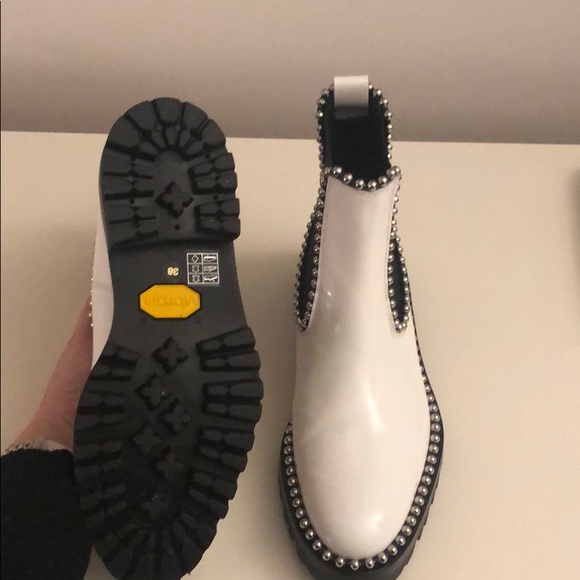 Alexander Wang White Spencer Combat Boots - Picture 3 of 6